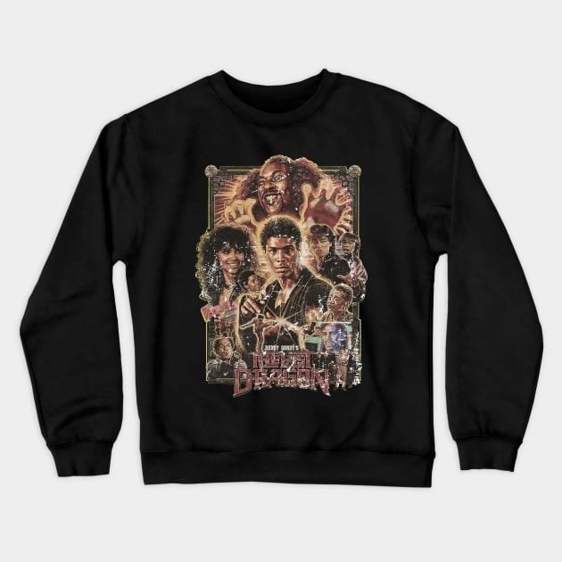 Bruce Leroy Kung Fu Academy 1985 Crewneck Sweatshirt by Milda Gobhi